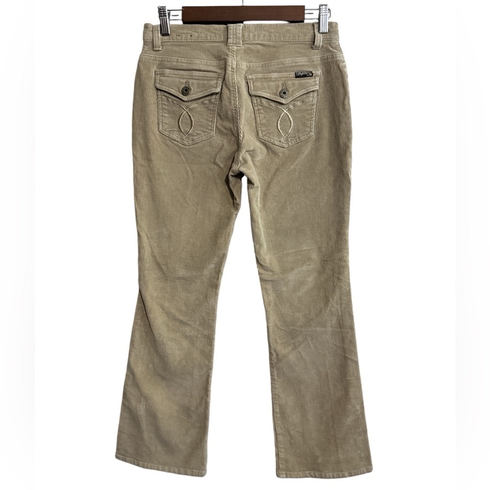 Western Duplex Tan Corduroy Low Rise bootcut women's pants Size 6P